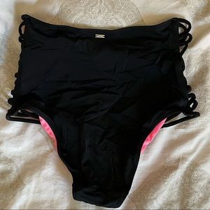 Victoria’s Secret PINK high waist bikini bottom L